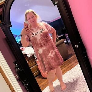 MRT 1030 Pink & White Sun Dress XL